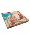 Caja de cartón ISCHIA de 280 × 280 × 40 mm ideal para pizzas medianas, delivery y take away.
