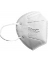 Mascarilla KN95 desechable con alta capacidad de filtración, presentada en envase individual.