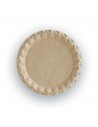 Plato ECO de cartón kraft de 230 mm, ideal para comidas, raciones y platos combinados.