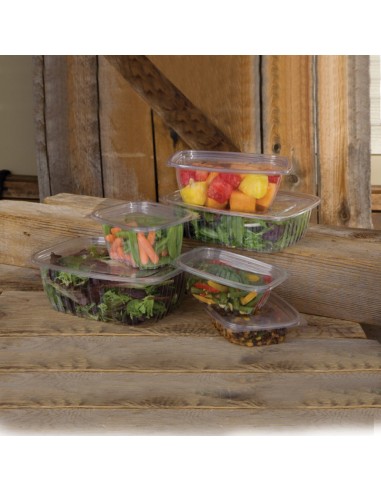 Envase rPET de 2 litros ideal para catering y grandes raciones frías.