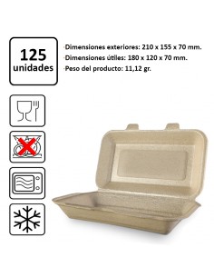 Envases Sándwich Grande de...