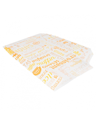 Bolsa de papel antigrasa PAROLE para croissants, bollería y productos de panadería