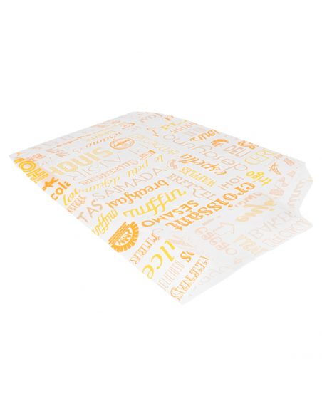 Bolsa de papel antigrasa PAROLE para croissants, bollería y productos de panadería