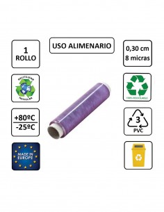 Film industrial de PVC apto para uso alimentario ideal para conservar y proteger alimentos. 2