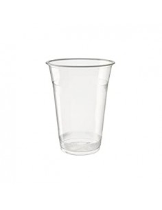 Vaso termoconformado de PP transparente 330 ml, ideal para cerveza, refrescos y bebidas frías.