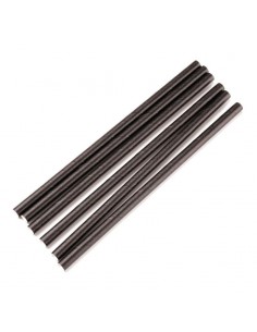 Cañitas de cocktail negras cortas ideales para cócteles y eventos.