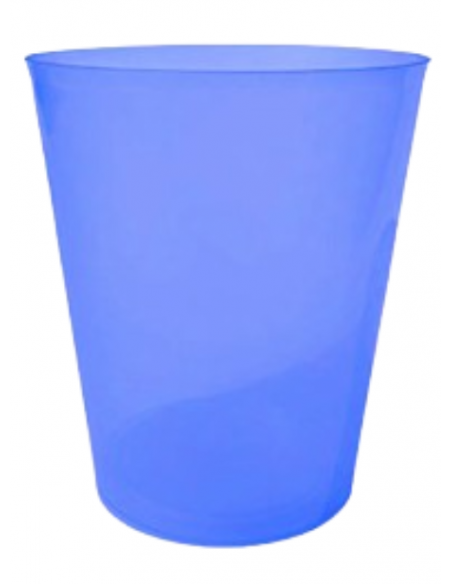 Vaso reutilizable PP de sidra 480 ml azul TELEVASO