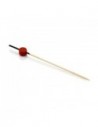Pinchos de bambú de 12 cm ideales para fruta, aperitivos y catering.