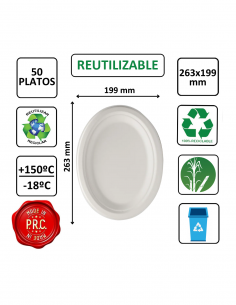 Plato oval 263x199 mm BIO... 2