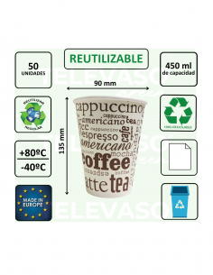 VASO PAPEL CAPUCCINO 90 mm... 2