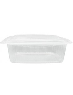 Envase bisagra de PP ideal para take away, delivery y hostelería de gran capacidad.