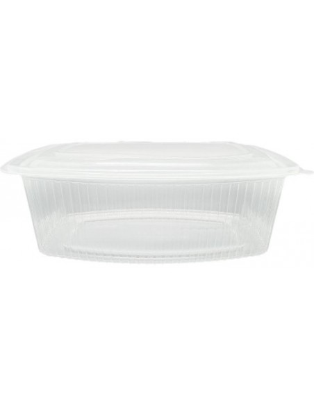 Envase bisagra de PP de 2 litros ideal para take away, delivery y hostelería.