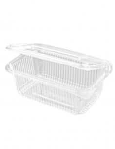 Envase rPET de 1 litro ideal para ensaladas y comida fría.