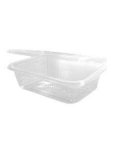 Envase rPET de 1,5 litros ideal para grandes ensaladas y comida fría.