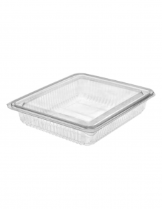 Envase rPET E-120 ideal para embutidos, quesos y productos de charcutería.