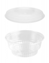 Envase redondo de PET de 177 ml ideal para postres, frutas y alimentos fríos.