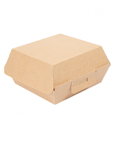 Envase Nano-Micro para hamburguesas apto para microondas, ideal para take away y delivery.