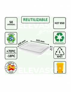 Envase rPET H27 850 ideal para loncheados, embutidos y charcutería. 2