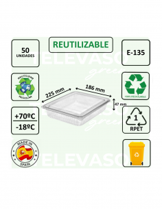 Envase rPET E-135 ideal para embutidos, quesos y productos de charcutería. 2