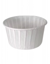 Tarrina de papel plisado antigrasa de 30 ml ideal para salsas, degustaciones y repostería.