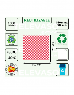 Papel antigrasa rojo para envolver hamburguesas, bocadillos y presentar cestas de comida. 2