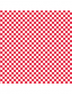 Papel antigrasa rojo para envolver hamburguesas, bocadillos y presentar cestas de comida.