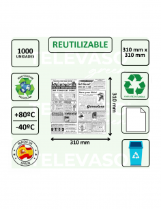 Papel antigrasa con diseño TIMES para envolver hamburguesas, bocadillos y presentar cestas de comida. 2
