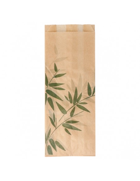 Bolsa de papel antigrasa FEEL GREEN para baguettes, paninis y bocadillos grandes.