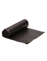 Bolsas de basura negras resistentes para papeleras y cubos de pequeño y mediano tamaño.