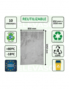 Sacos de basura grises de alta resistencia para uso profesional e industrial. 2
