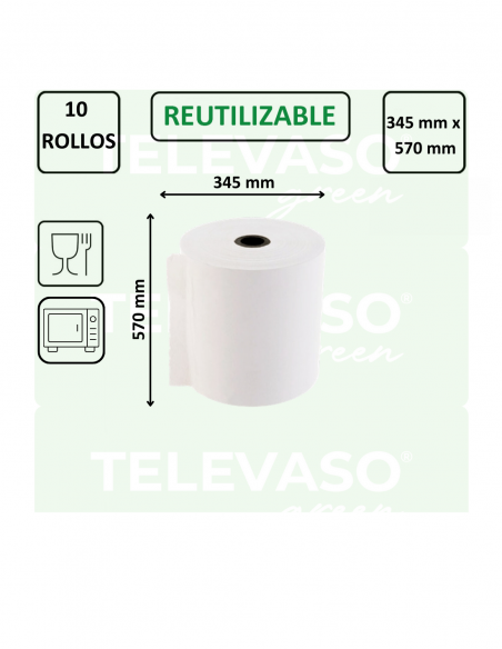 Rollos de papel térmico para TPV, datáfonos e impresoras de tickets.
